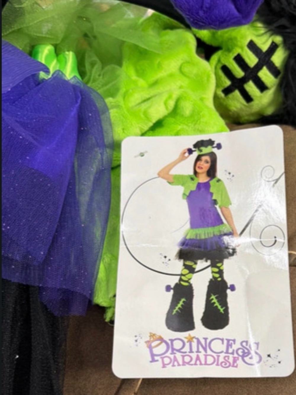 Princess Paradise Tween Girls Frankenstein Monster Costume , 10/12, NWT